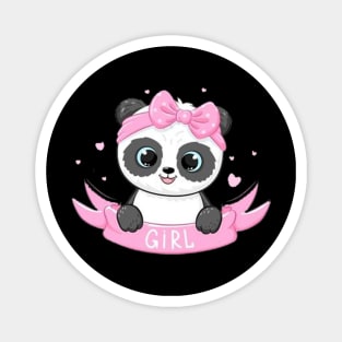 Baby girl panda Magnet